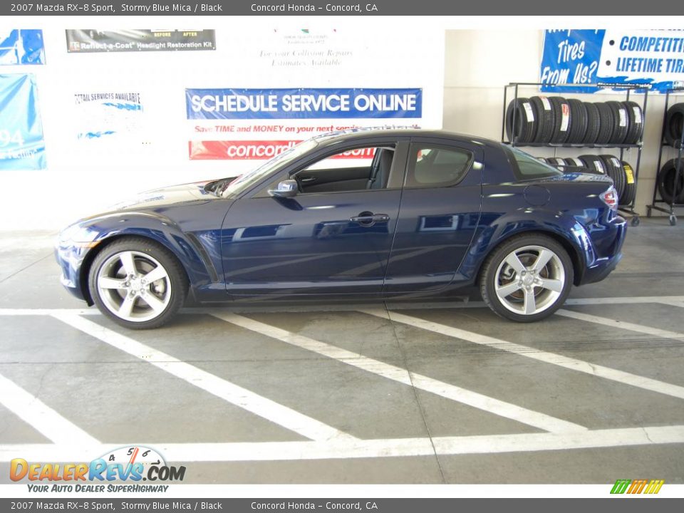 2007 Mazda RX-8 Sport Stormy Blue Mica / Black Photo #6