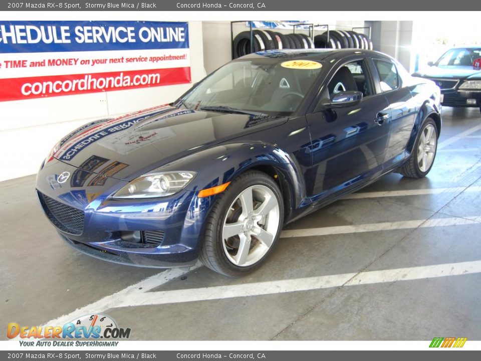 2007 Mazda RX-8 Sport Stormy Blue Mica / Black Photo #7