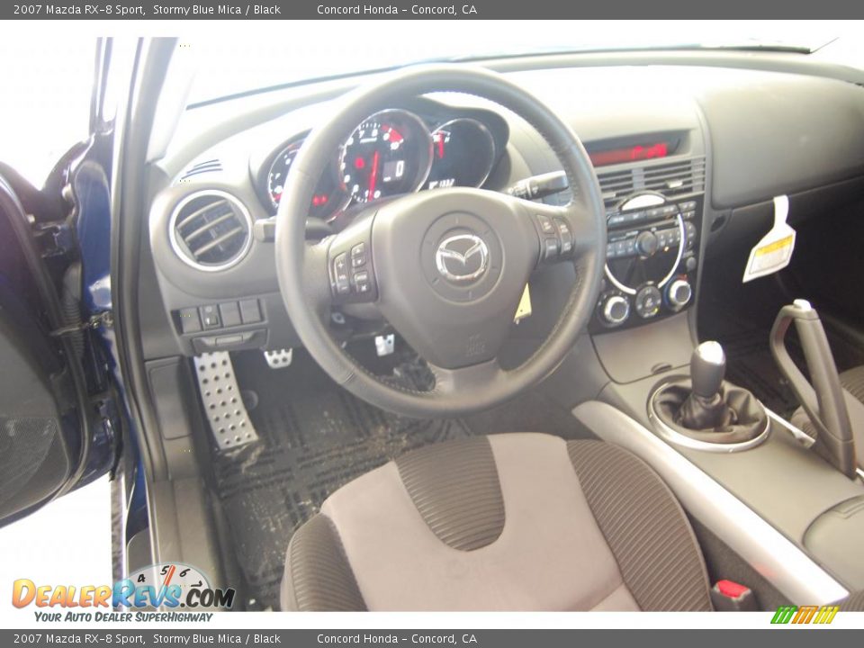 2007 Mazda RX-8 Sport Stormy Blue Mica / Black Photo #12
