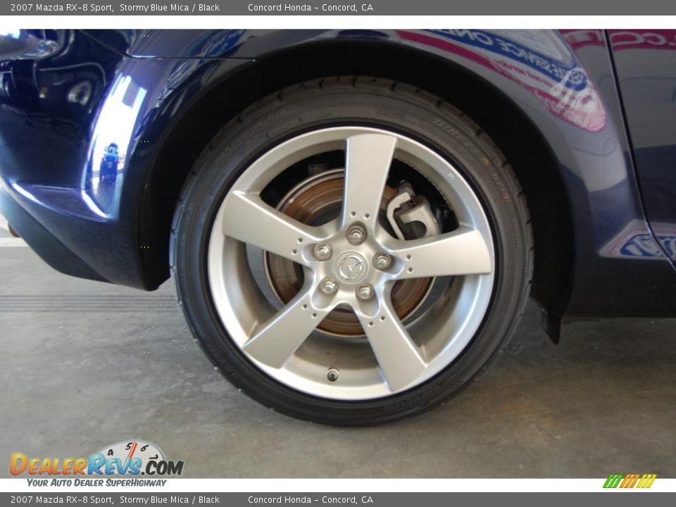 2007 Mazda RX-8 Sport Stormy Blue Mica / Black Photo #25