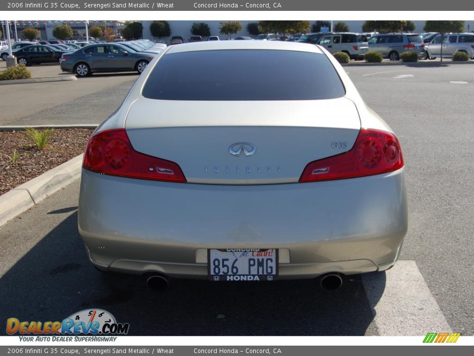 2006 Infiniti G 35 Coupe Serengeti Sand Metallic / Wheat Photo #4
