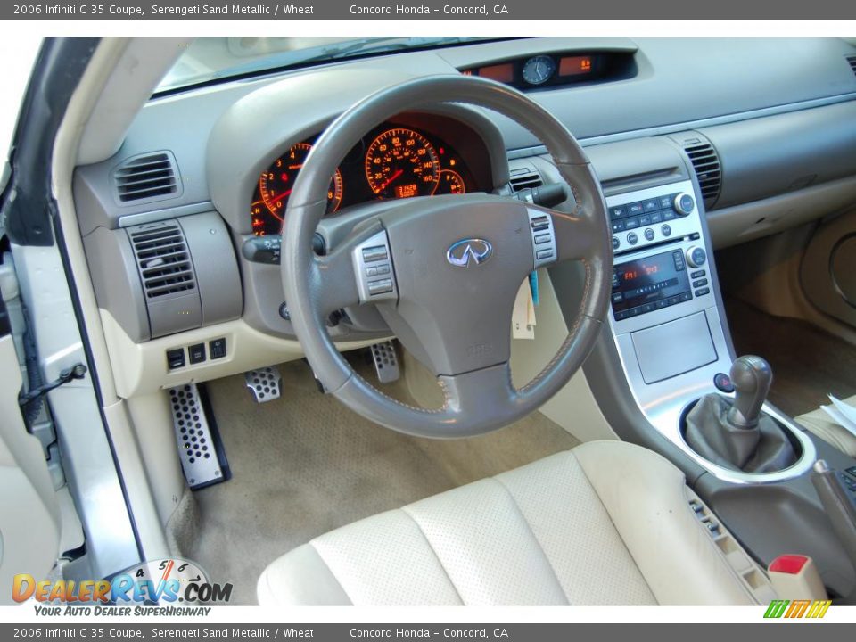 2006 Infiniti G 35 Coupe Serengeti Sand Metallic / Wheat Photo #12