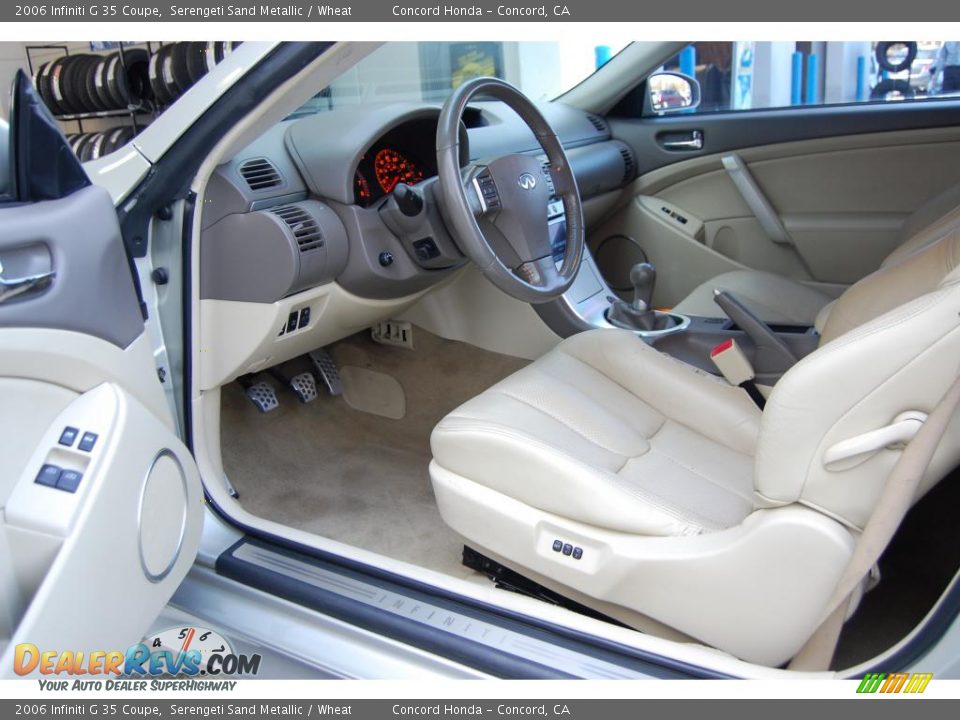 2006 Infiniti G 35 Coupe Serengeti Sand Metallic / Wheat Photo #16