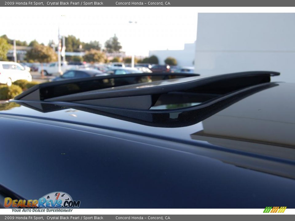 2009 Honda Fit Sport Crystal Black Pearl / Sport Black Photo #3