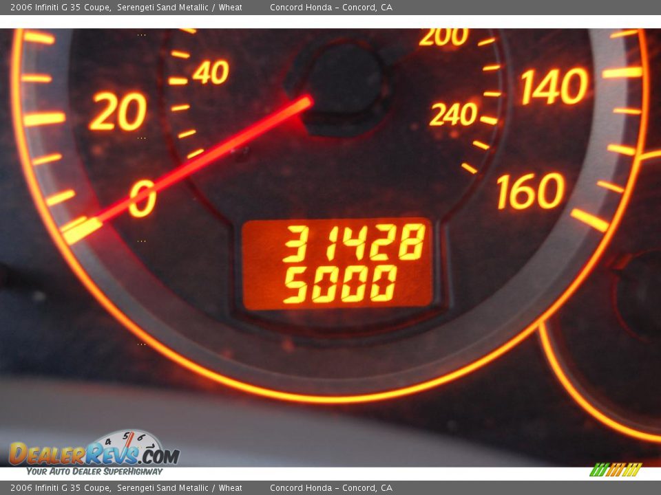 2006 Infiniti G 35 Coupe Serengeti Sand Metallic / Wheat Photo #23