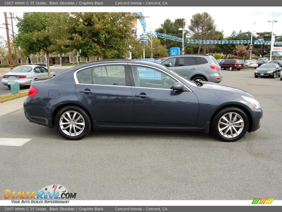 2007 Infiniti G 35 Sedan Black Obsidian / Graphite Black Photo #2