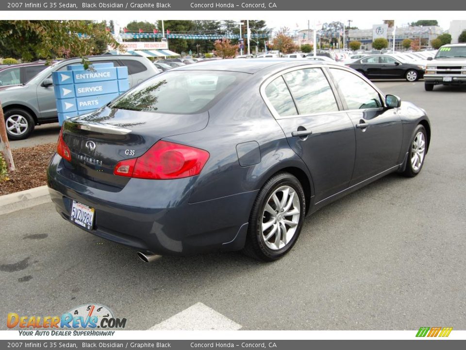 2007 Infiniti G 35 Sedan Black Obsidian / Graphite Black Photo #3