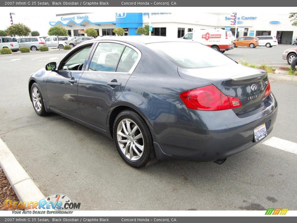 2007 Infiniti G 35 Sedan Black Obsidian / Graphite Black Photo #5