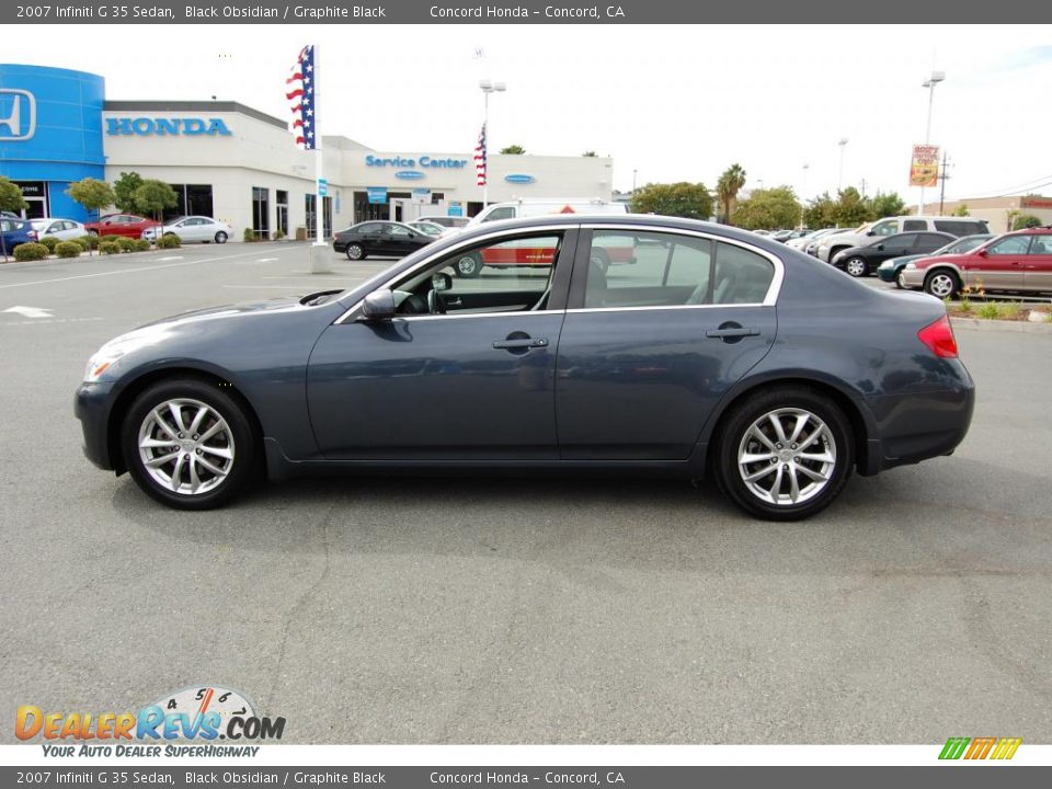 2007 Infiniti G 35 Sedan Black Obsidian / Graphite Black Photo #6