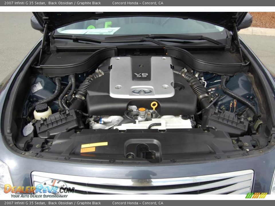 2007 Infiniti G 35 Sedan Black Obsidian / Graphite Black Photo #9