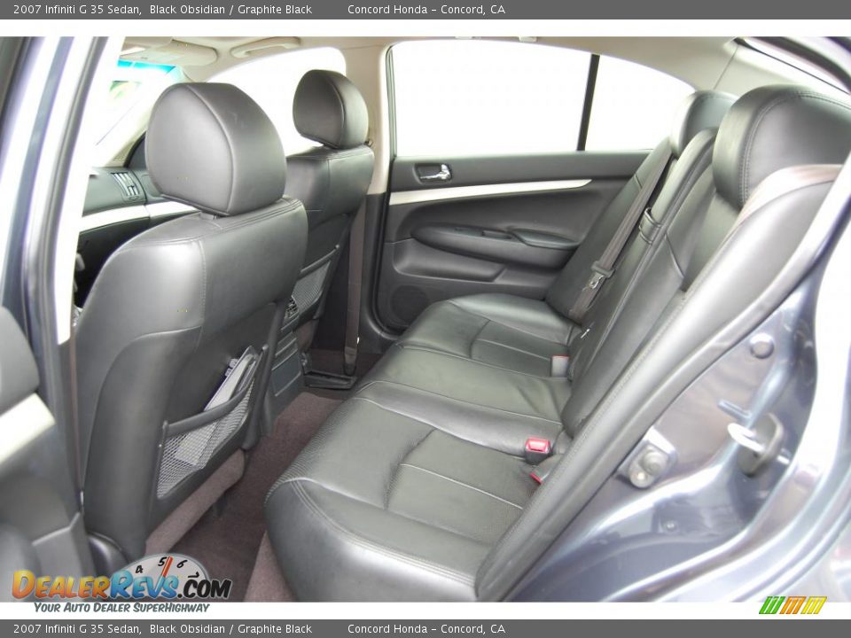 2007 Infiniti G 35 Sedan Black Obsidian / Graphite Black Photo #10