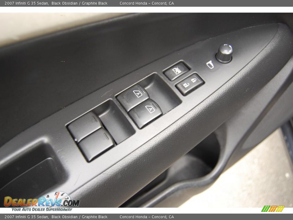 2007 Infiniti G 35 Sedan Black Obsidian / Graphite Black Photo #16
