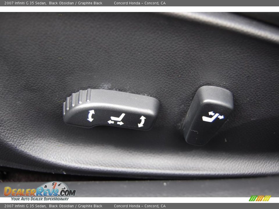 2007 Infiniti G 35 Sedan Black Obsidian / Graphite Black Photo #17