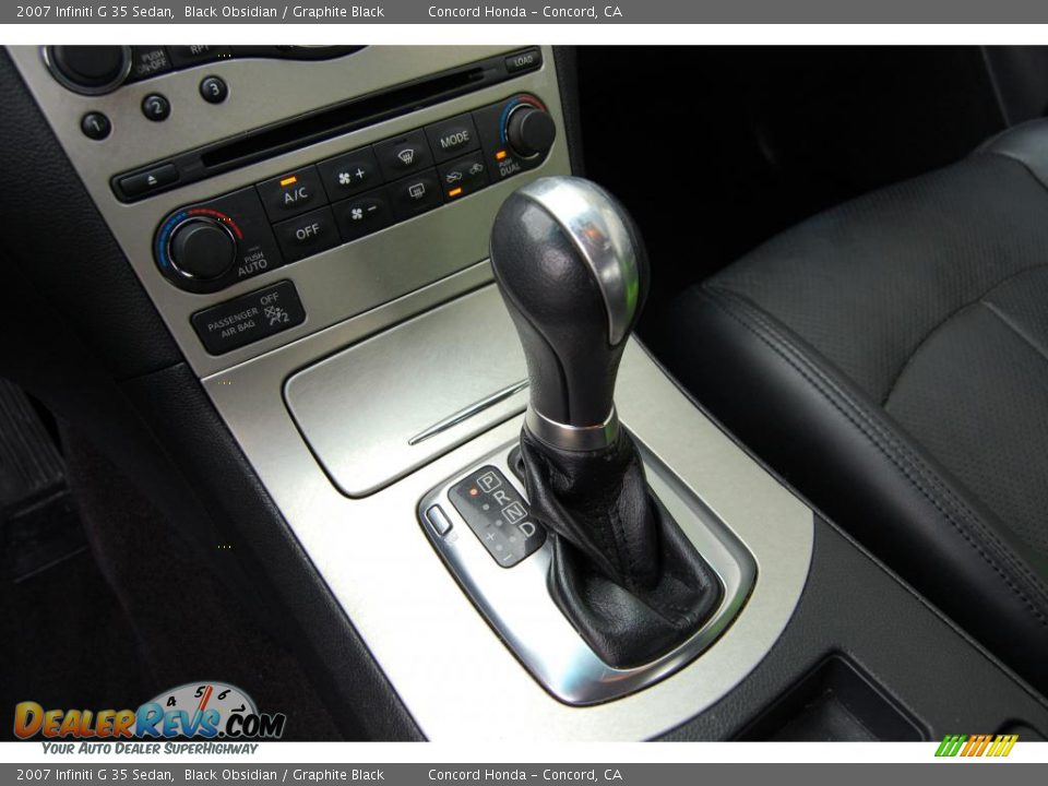 2007 Infiniti G 35 Sedan Black Obsidian / Graphite Black Photo #19
