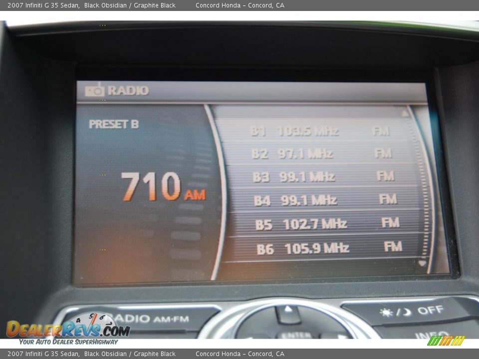 2007 Infiniti G 35 Sedan Black Obsidian / Graphite Black Photo #22
