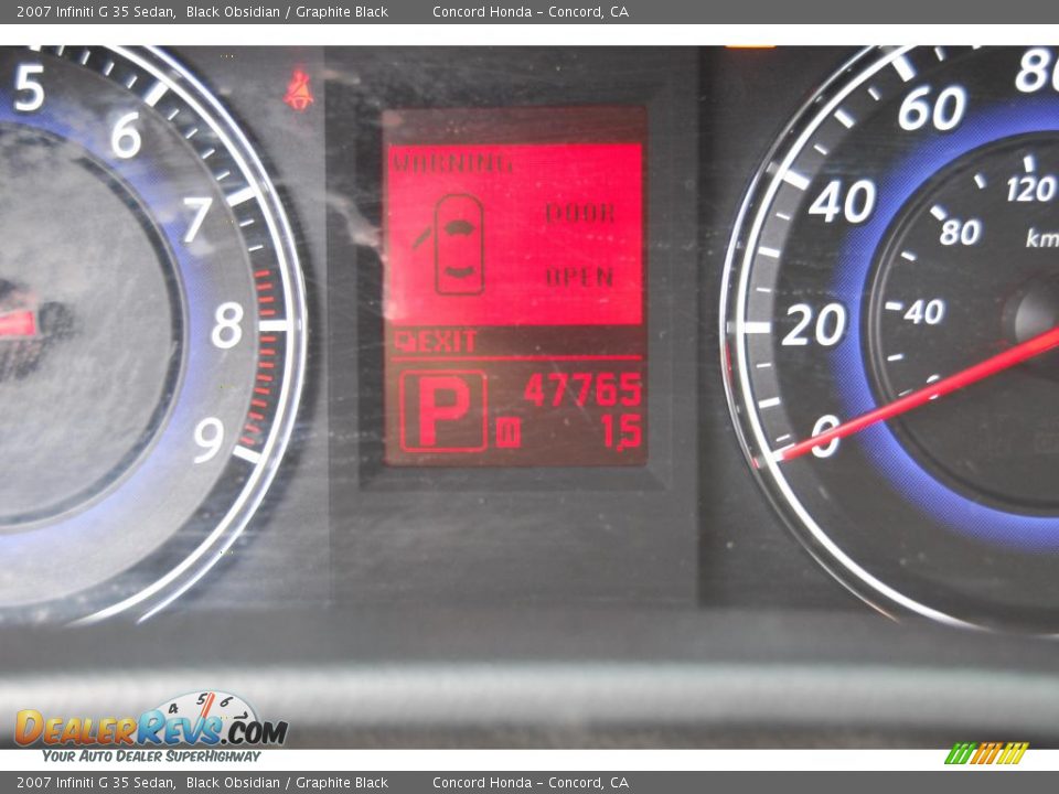 2007 Infiniti G 35 Sedan Black Obsidian / Graphite Black Photo #23