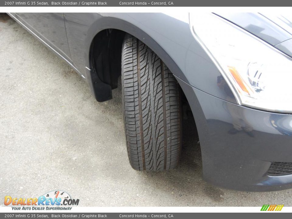 2007 Infiniti G 35 Sedan Black Obsidian / Graphite Black Photo #24