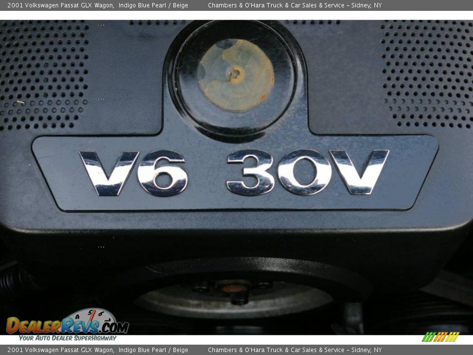 2001 Volkswagen Passat GLX Wagon Indigo Blue Pearl / Beige Photo #14