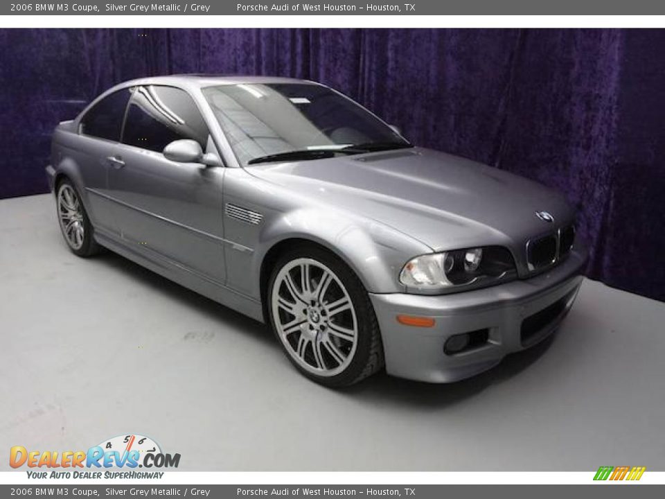 2006 BMW M3 Coupe Silver Grey Metallic / Grey Photo #3
