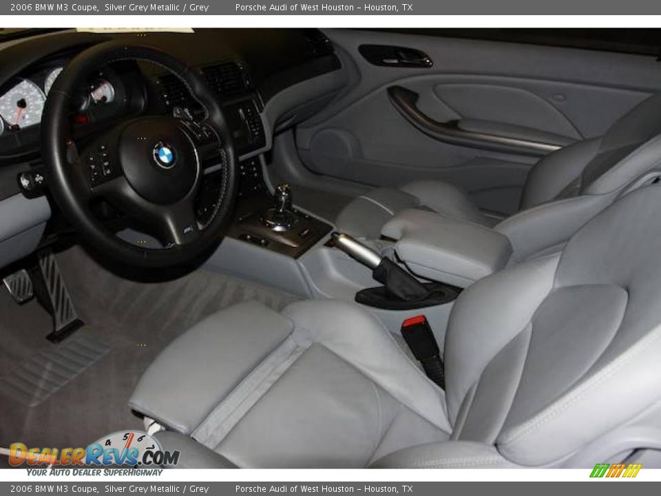 2006 BMW M3 Coupe Silver Grey Metallic / Grey Photo #5