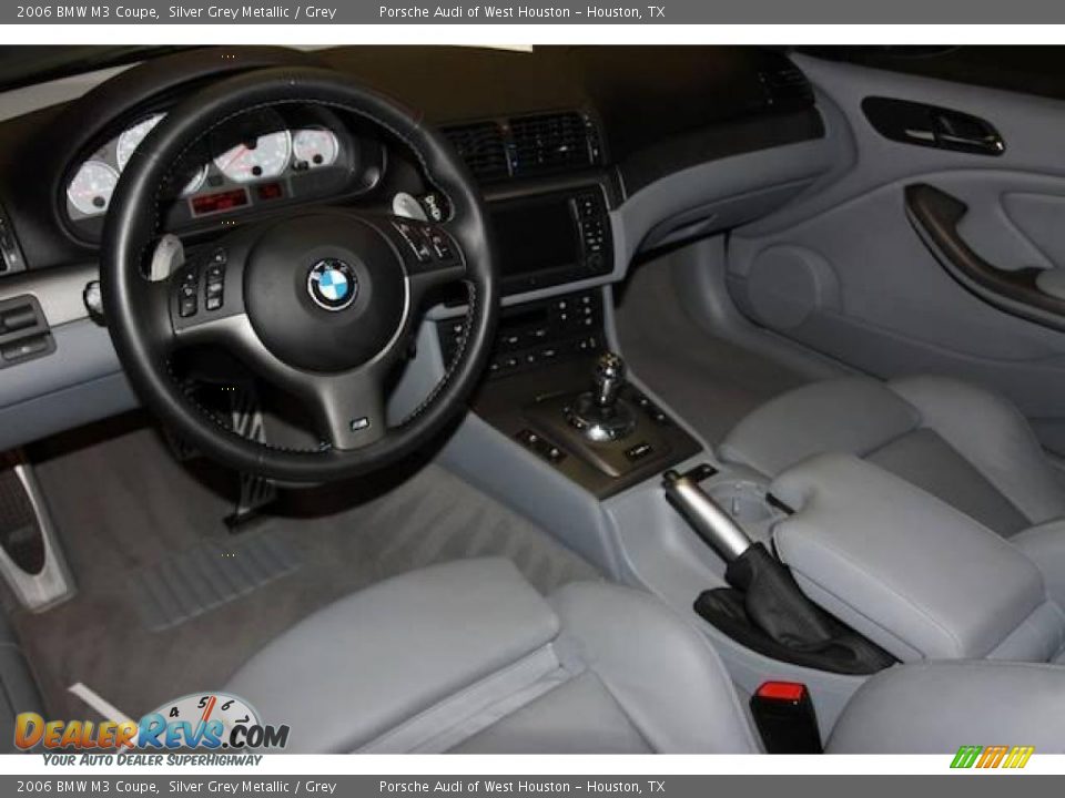 2006 BMW M3 Coupe Silver Grey Metallic / Grey Photo #14
