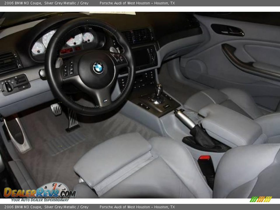 2006 BMW M3 Coupe Silver Grey Metallic / Grey Photo #15