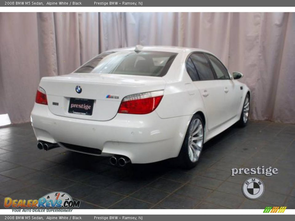 2008 BMW M5 Sedan Alpine White / Black Photo #2