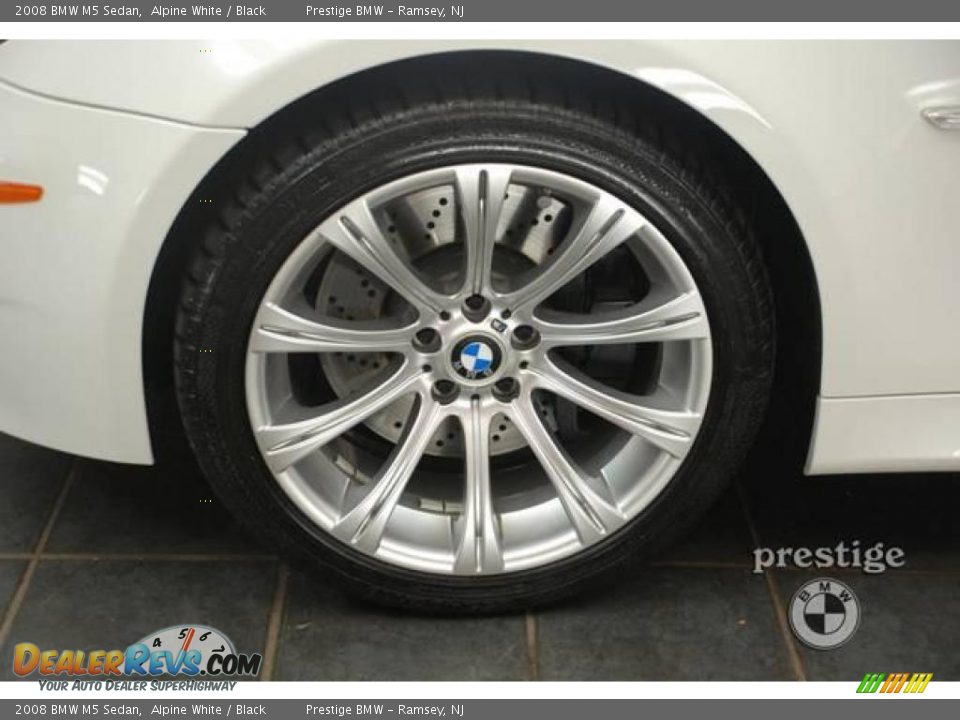 2008 BMW M5 Sedan Alpine White / Black Photo #3