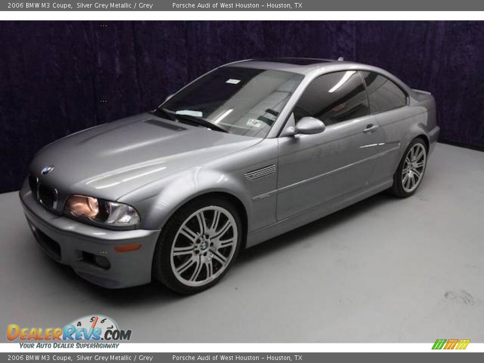 2006 BMW M3 Coupe Silver Grey Metallic / Grey Photo #24