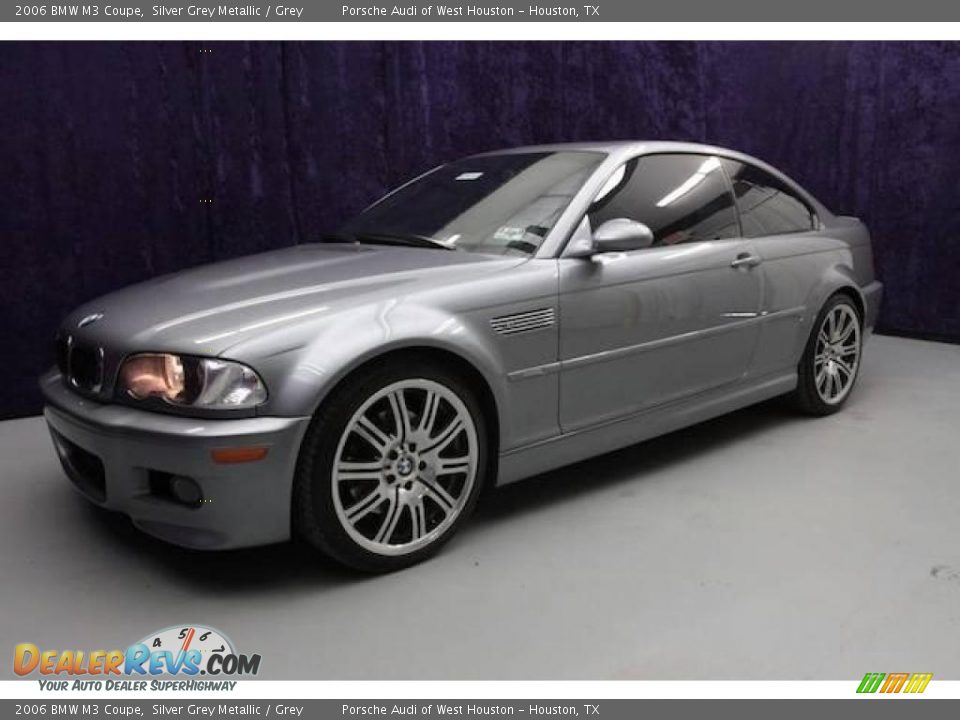 2006 BMW M3 Coupe Silver Grey Metallic / Grey Photo #25