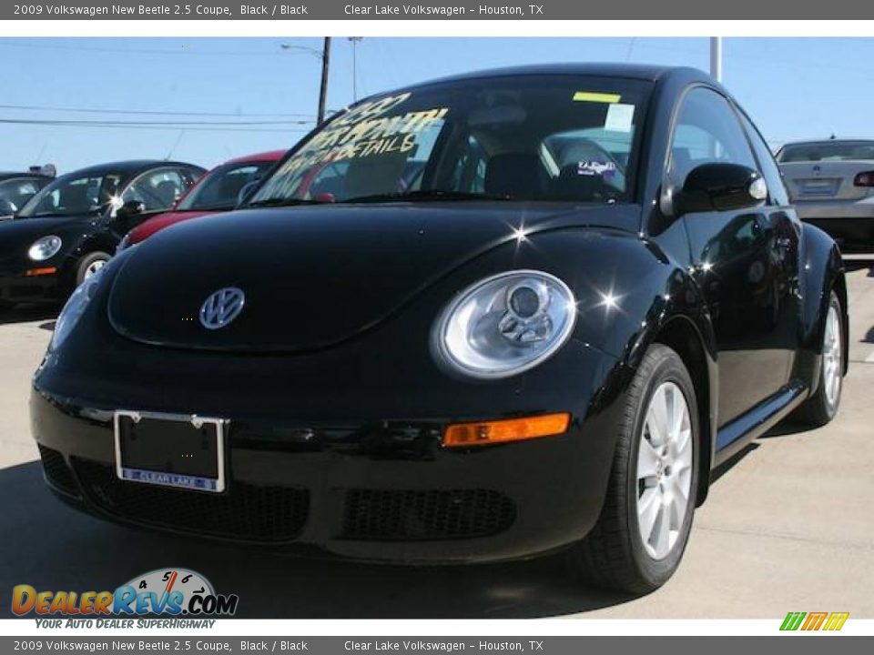 2009 Volkswagen New Beetle 2.5 Coupe Black / Black Photo #1