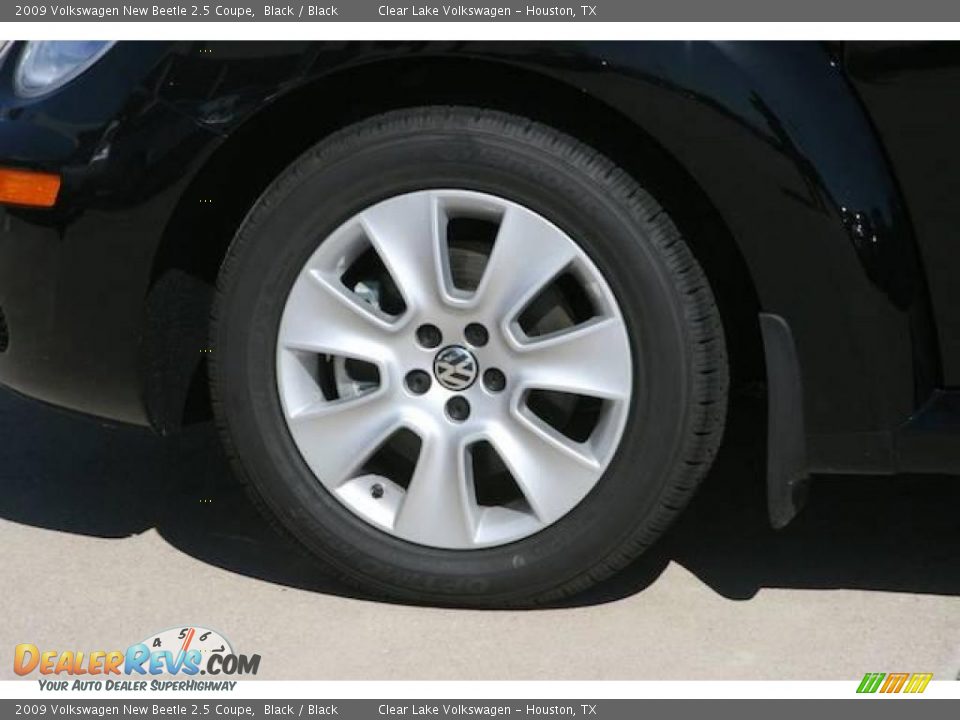 2009 Volkswagen New Beetle 2.5 Coupe Black / Black Photo #8
