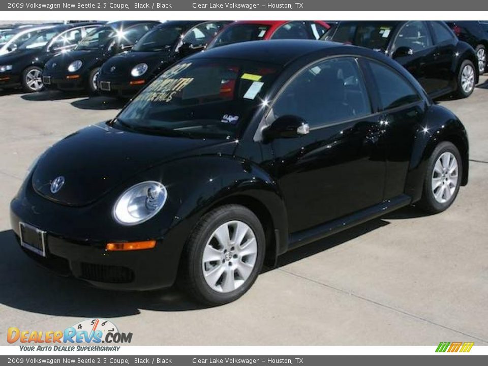2009 Volkswagen New Beetle 2.5 Coupe Black / Black Photo #11