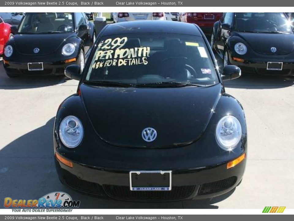 2009 Volkswagen New Beetle 2.5 Coupe Black / Black Photo #12