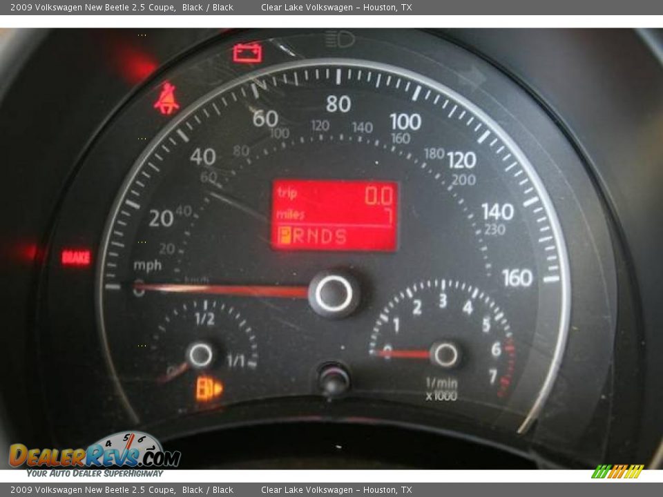 2009 Volkswagen New Beetle 2.5 Coupe Black / Black Photo #15