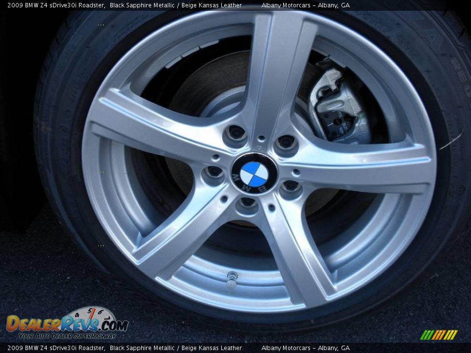 2009 BMW Z4 sDrive30i Roadster Black Sapphire Metallic / Beige Kansas Leather Photo #5