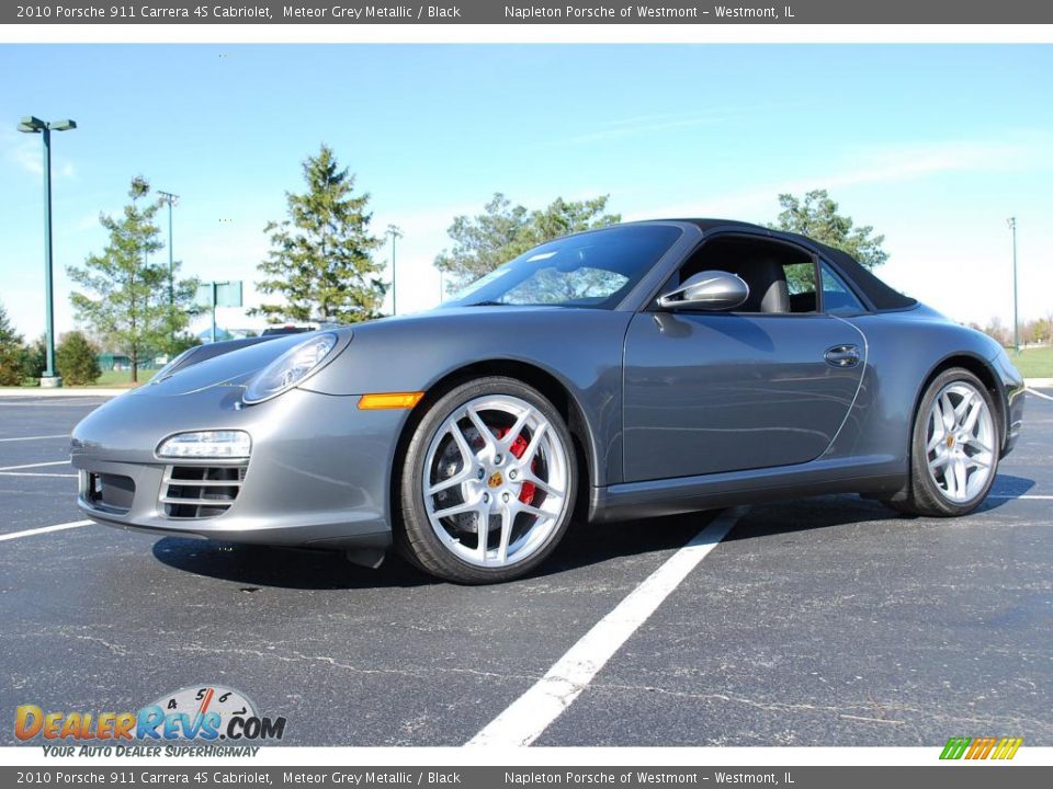 2010 Porsche 911 Carrera 4S Cabriolet Meteor Grey Metallic / Black Photo #1