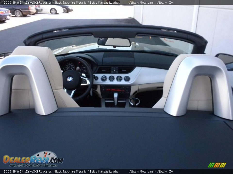 2009 BMW Z4 sDrive30i Roadster Black Sapphire Metallic / Beige Kansas Leather Photo #11