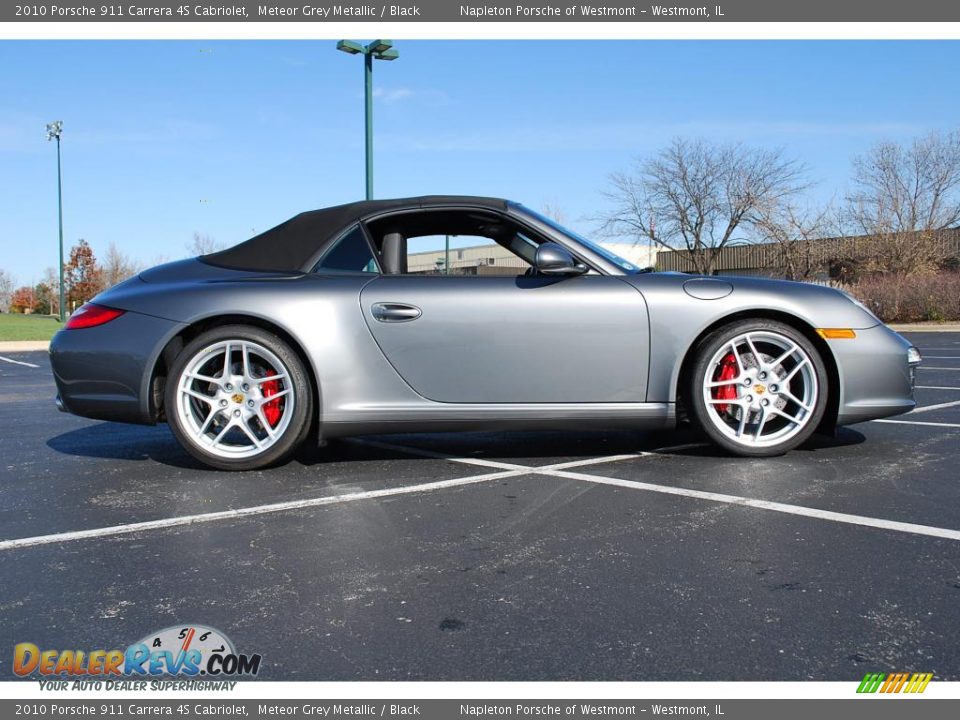 2010 Porsche 911 Carrera 4S Cabriolet Meteor Grey Metallic / Black Photo #4