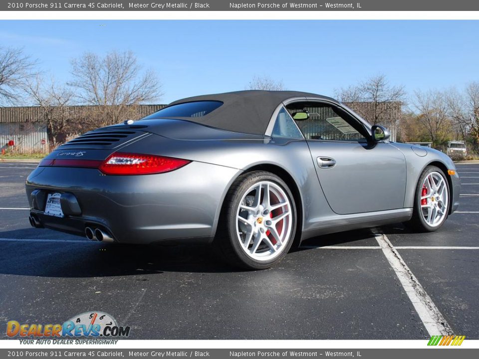 2010 Porsche 911 Carrera 4S Cabriolet Meteor Grey Metallic / Black Photo #5