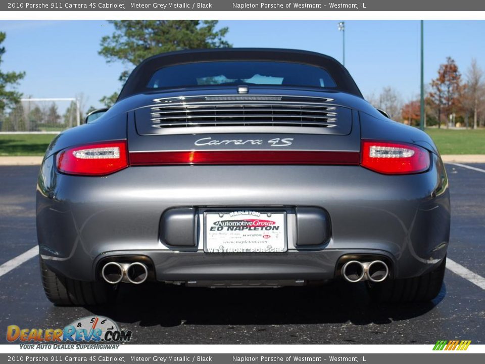 2010 Porsche 911 Carrera 4S Cabriolet Meteor Grey Metallic / Black Photo #6