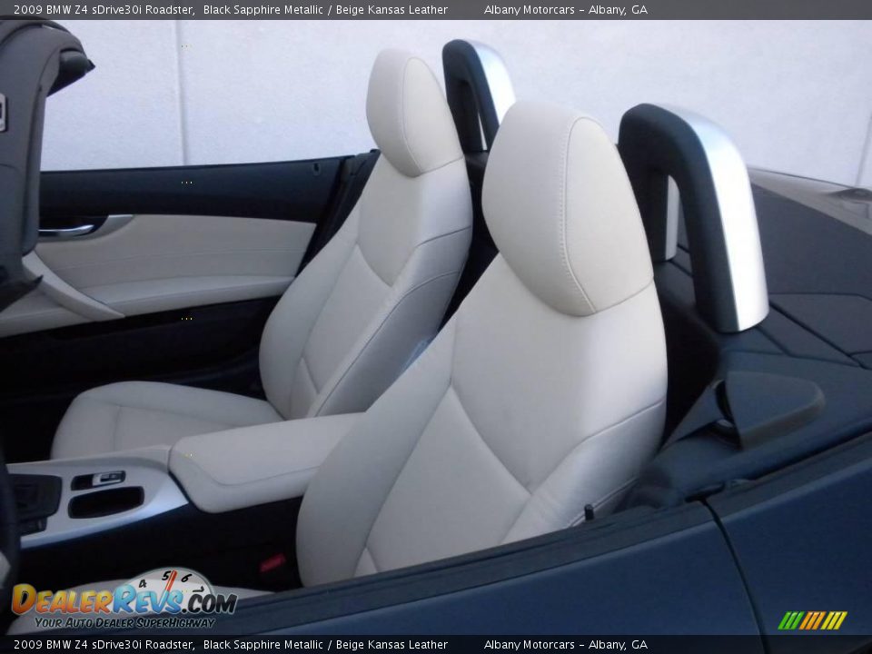 2009 BMW Z4 sDrive30i Roadster Black Sapphire Metallic / Beige Kansas Leather Photo #16