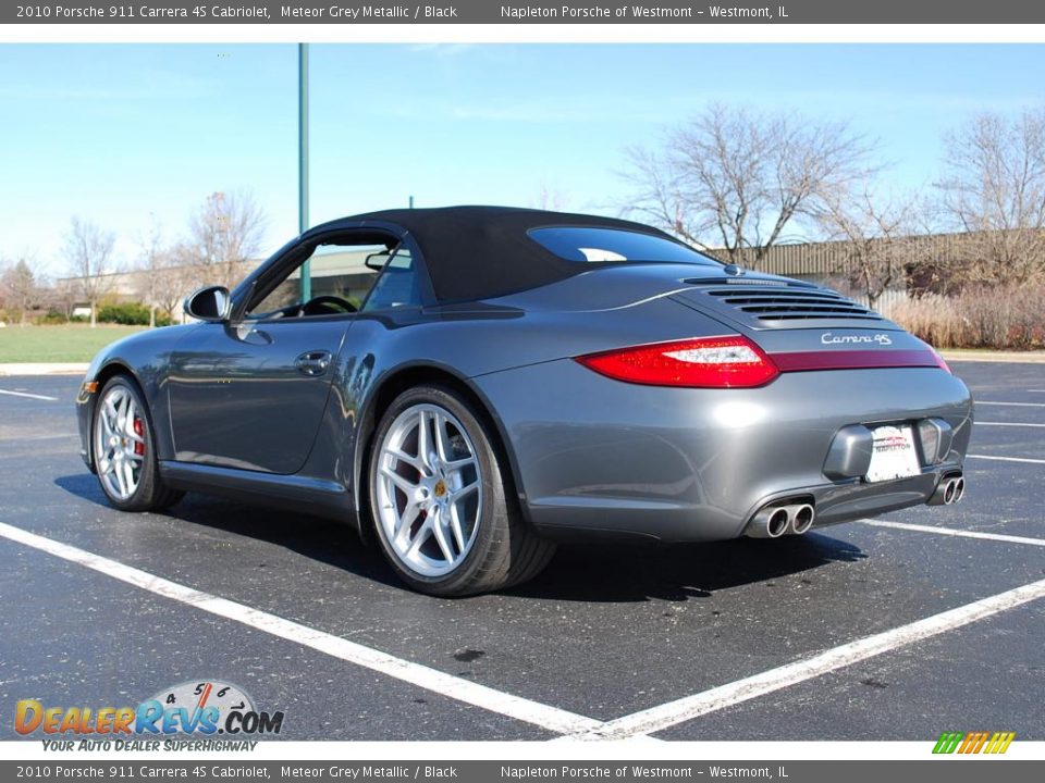 2010 Porsche 911 Carrera 4S Cabriolet Meteor Grey Metallic / Black Photo #7