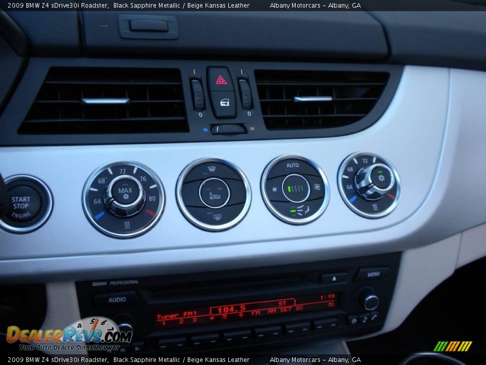 2009 BMW Z4 sDrive30i Roadster Black Sapphire Metallic / Beige Kansas Leather Photo #20