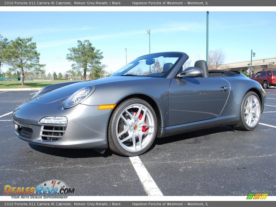 2010 Porsche 911 Carrera 4S Cabriolet Meteor Grey Metallic / Black Photo #9