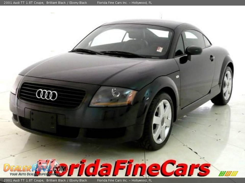 2001 Audi TT 1.8T Coupe Brilliant Black / Ebony Black Photo #1