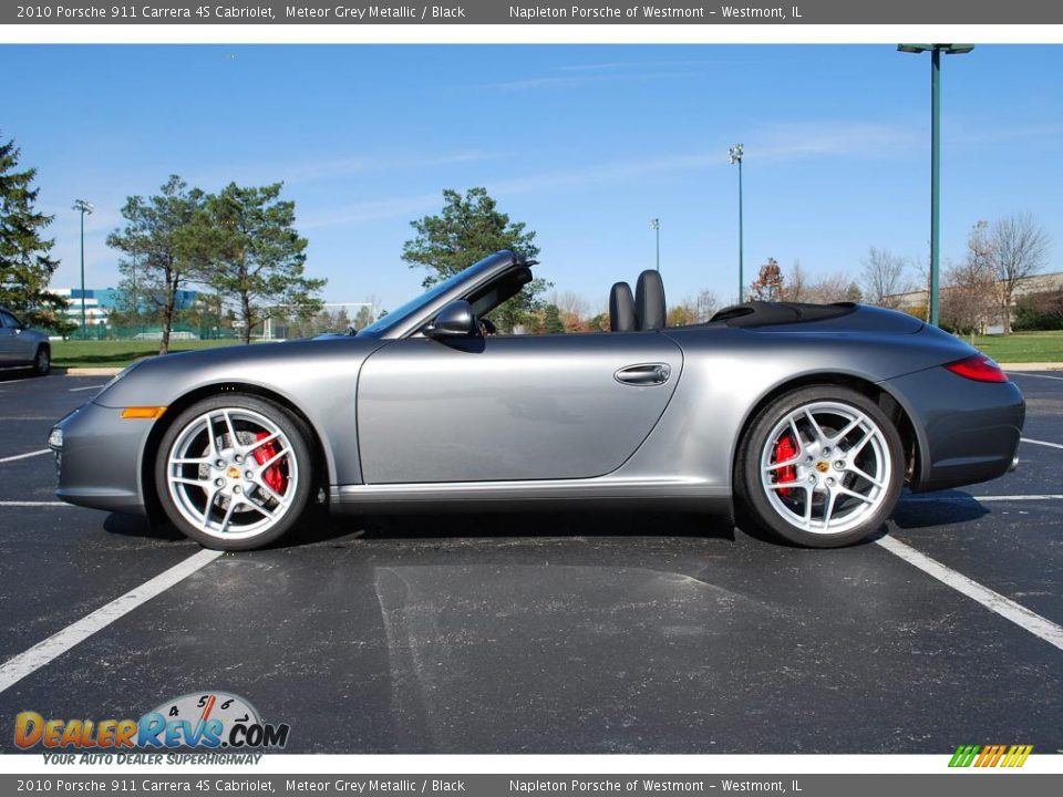 2010 Porsche 911 Carrera 4S Cabriolet Meteor Grey Metallic / Black Photo #10