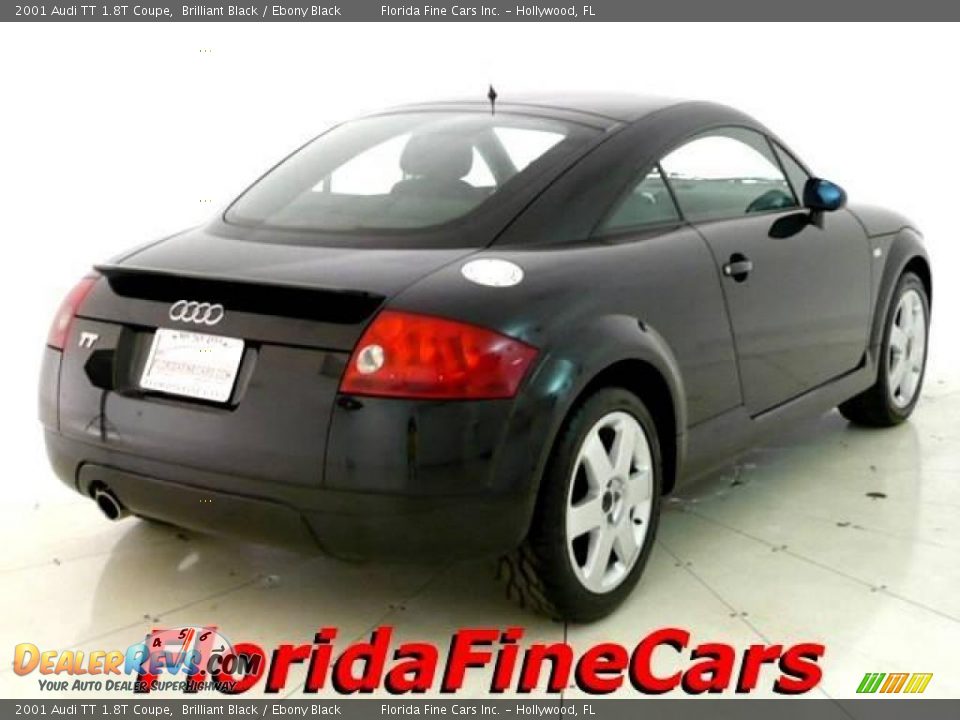 2001 Audi TT 1.8T Coupe Brilliant Black / Ebony Black Photo #2