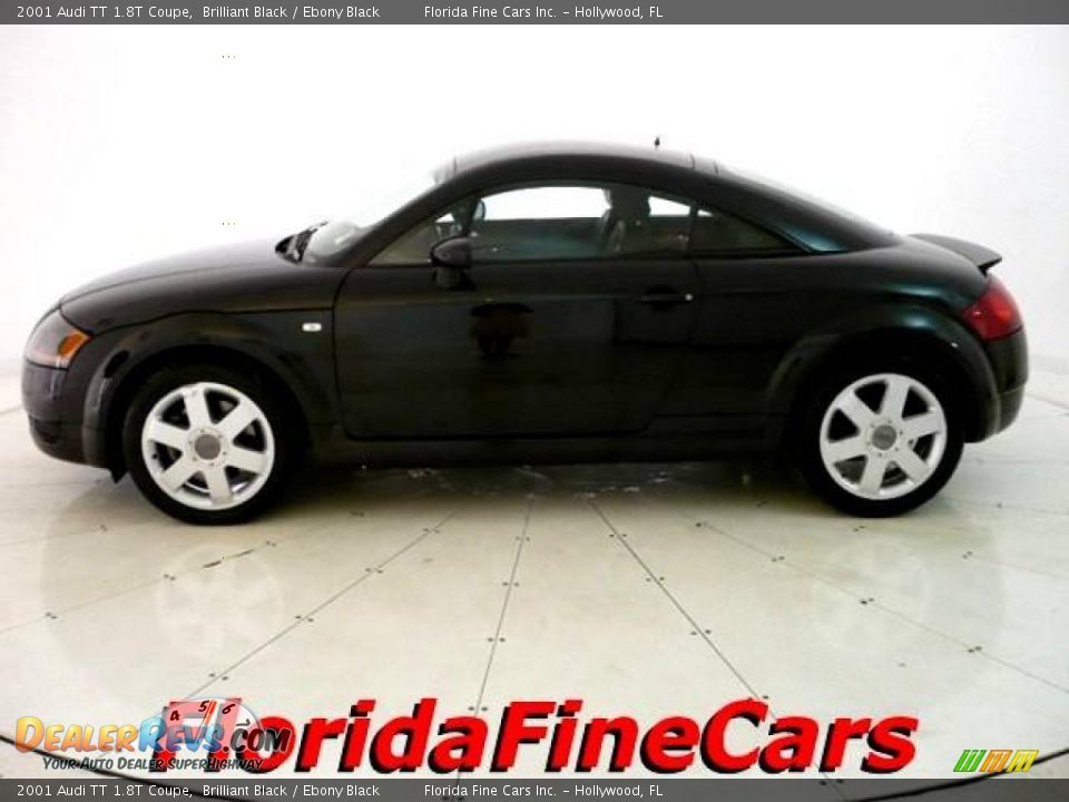 2001 Audi TT 1.8T Coupe Brilliant Black / Ebony Black Photo #3