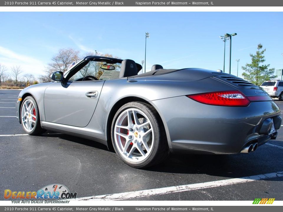 2010 Porsche 911 Carrera 4S Cabriolet Meteor Grey Metallic / Black Photo #11
